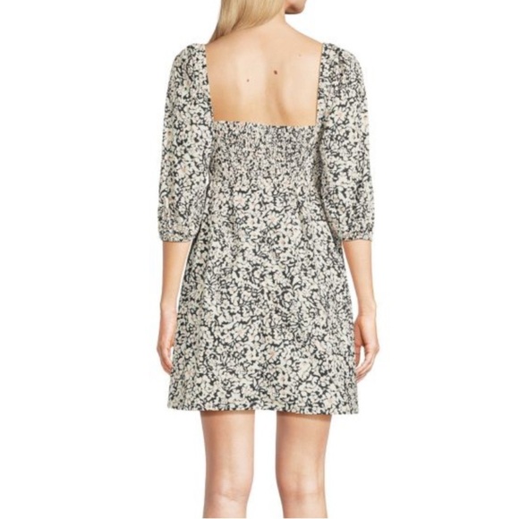 Anthropologie Greylin Floral Square Neck Puff Sleeve Empire Waist Dress Small - Picture 2 of 11